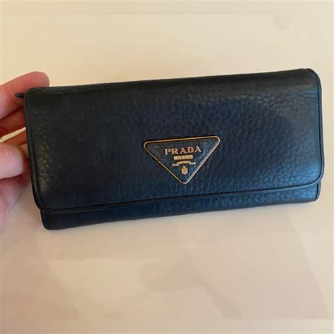 prada vitello daino continental wallet|PRADA Vitello Daino Continental Flap Wallet Black.